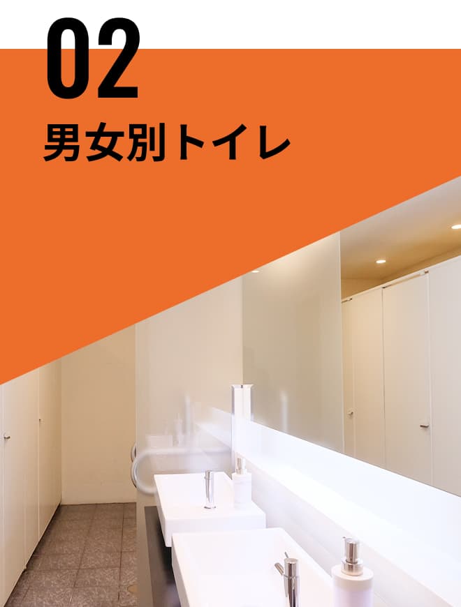 男女別トイレ