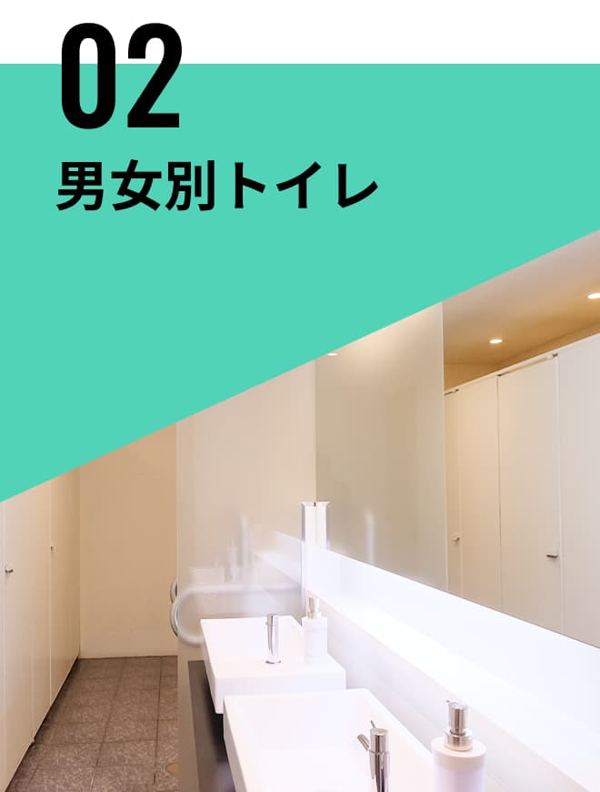 男女別トイレ